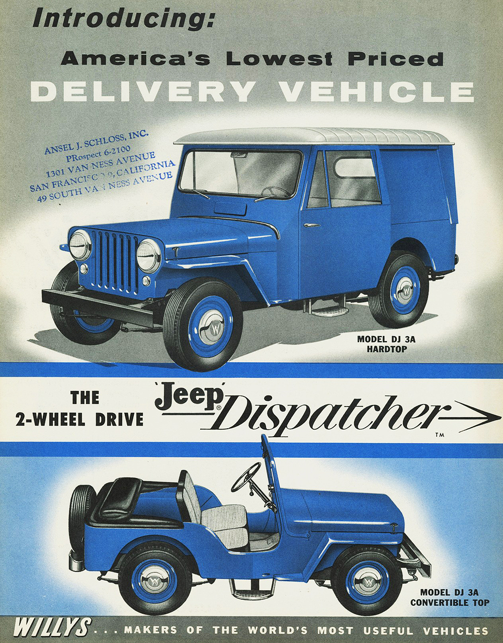 1956 Jeep Auto Advertising